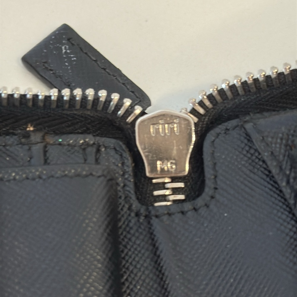 Prada Black Saffiano Leather Long Wallet - Picture 8 of 10
